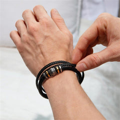 Ethnic Style Jewelry Men's Leather Cord Bracelet